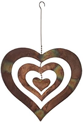 Corazón giratorio triple llama 9x9.5"