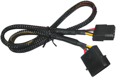 Cable extensión Molex 4 pines con funda negra nailon