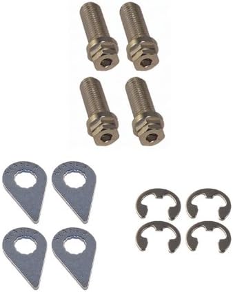 Tornillo brida acero niquelado 0.394pulg x 1.50 rosca set 4