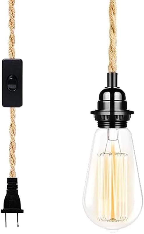 Cable luz colgante 15ft estilo granja con interruptor para cocina