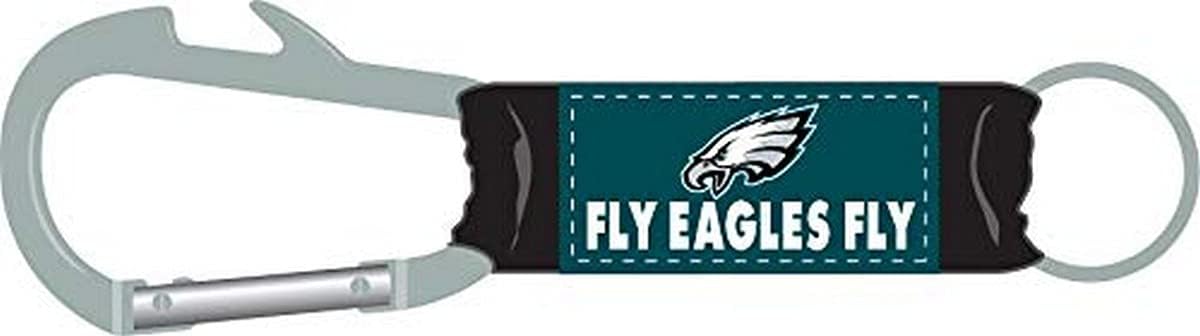 Llavero Mosquetón Philadelphia Eagles Con Abrebotellas