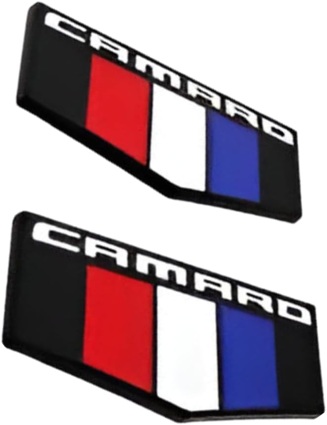 2 Pzas Emblemas 3D Metal Camaro SS RS ZL1 Derecho Izquierdo