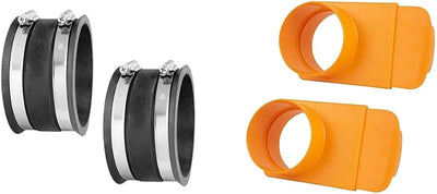 Manguito control polvo acero puerta 4" resistente