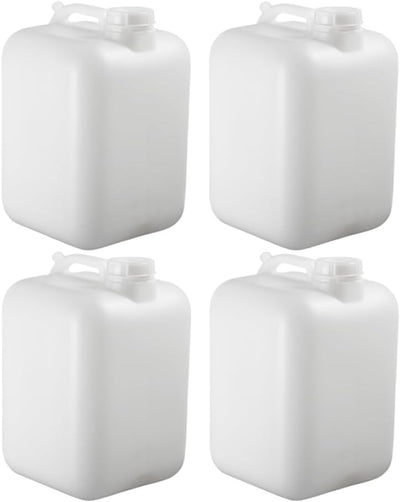 Jarra agua 5gal pack4 sin BPA blanca para fermentar