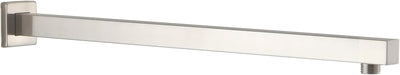Brazo ducha extendido 20pulg acero cuadrado con brida