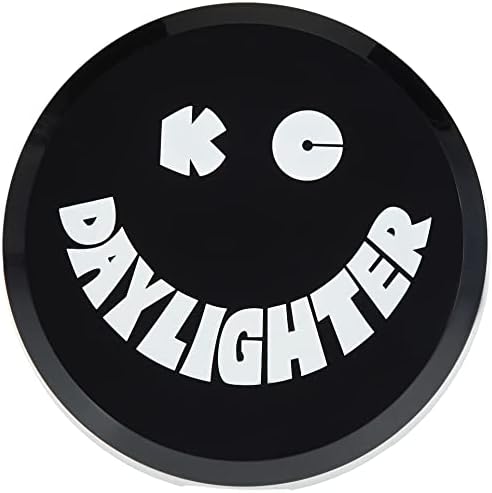 Cubierta plástico negro luz 15.24cm logotipo blanco