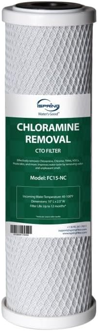 Cartucho filtro agua CTO bloque carbono para fregadero 1 pza