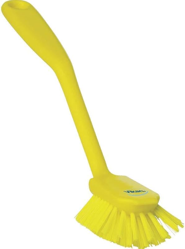 Cepillo plato raspador borde med 11 PP/PBT amarillo