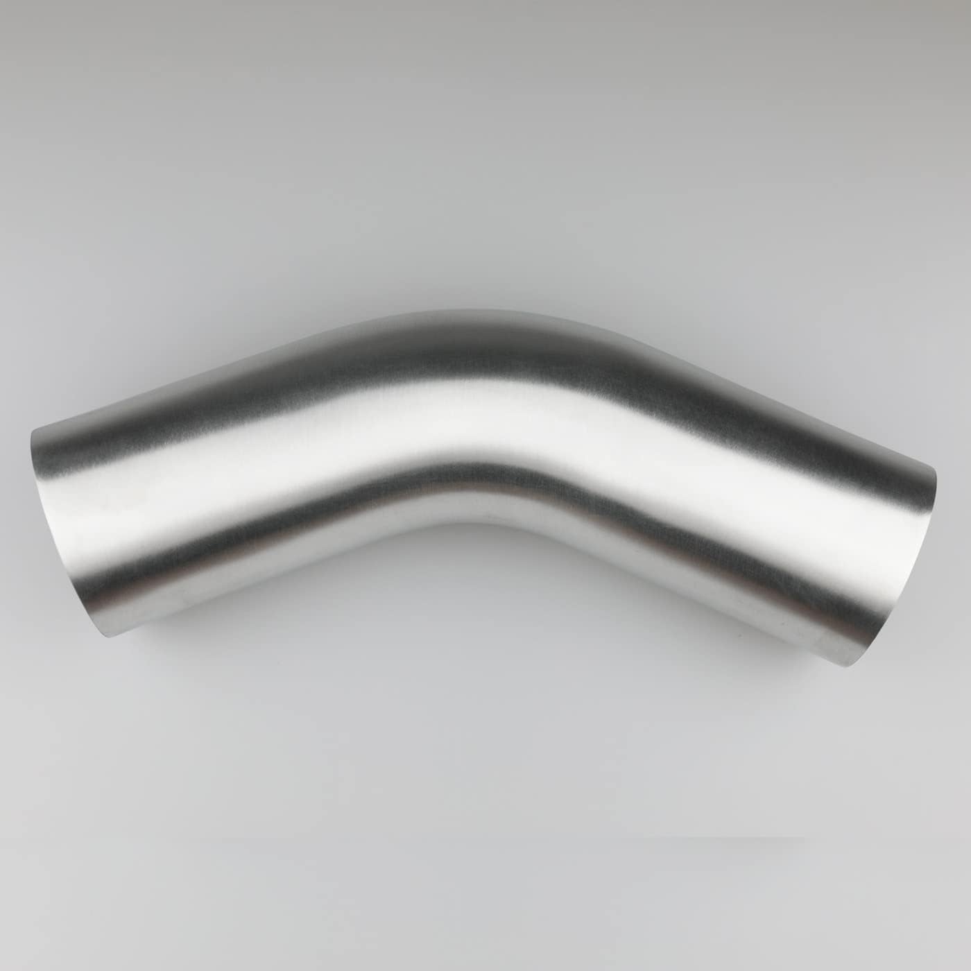 Codo intercooler aluminio 2.25" 45 grados cepillado