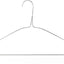 Perchas alambre metal plateado 16pulg 50uds