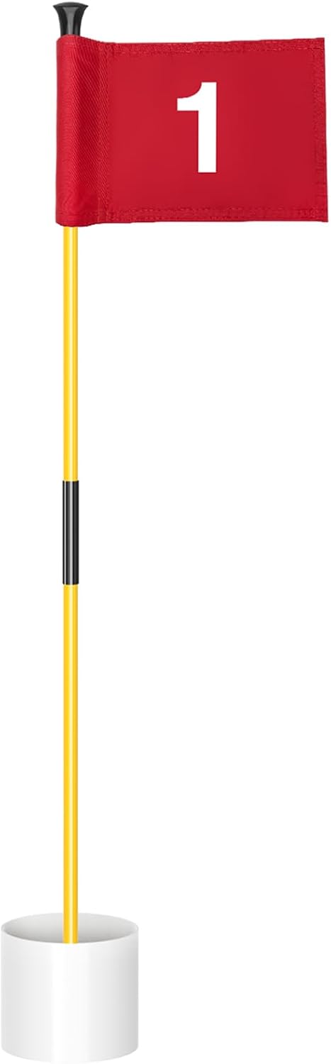 Mástil golf mini bandera verde 3piezas set portátil