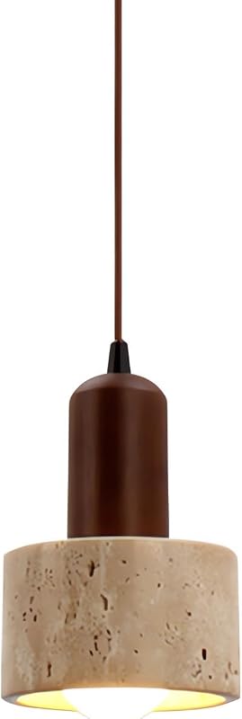 Lámpara colgante hormigón madera ajustable gris cocina