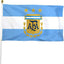 Bandera Argentina 3x5ft 3 estrellas poliéster ojales latón