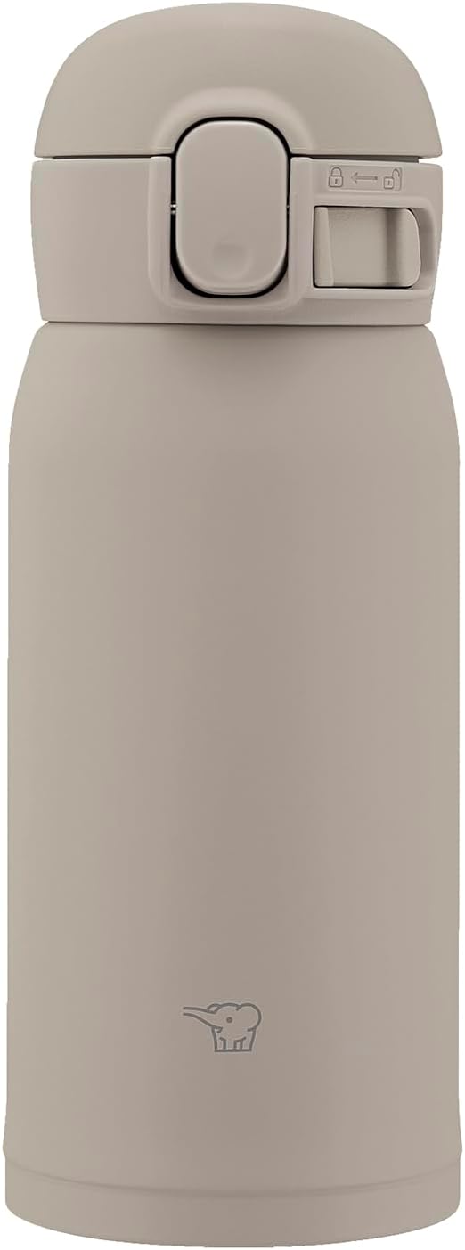 Taza acero inox 12oz color gris