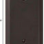 Placa interruptor pared metal bronce palanca GFI