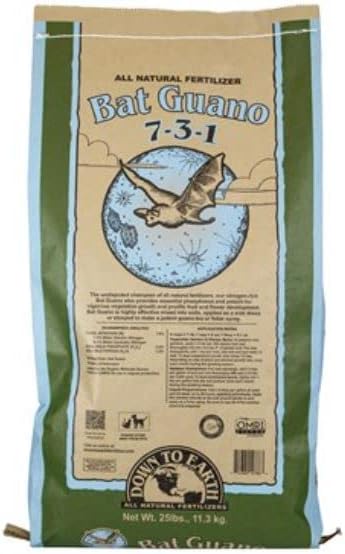 Fertilizante orgánico guano murciélago 7-3-1 25lb