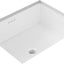 Lavabo baño rectangular porcelana vítrea blanco