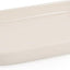 Bandeja cerámica para joyas ovalada decorativa blanco crema