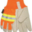 Guantes conductor Luminator 3440M crema/naranja mediano