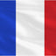 Bandera Francia 3x5ft doble cara ojales latón decoración