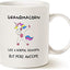 Taza unicornio para abuela regalo navidad 11oz blanco