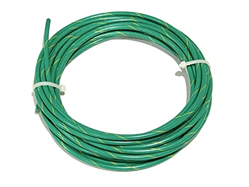 Cable MTW 8 AWG verde rayas amarillas 100pies