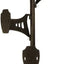 Soporte hombro acero polvo negro grafito marrón