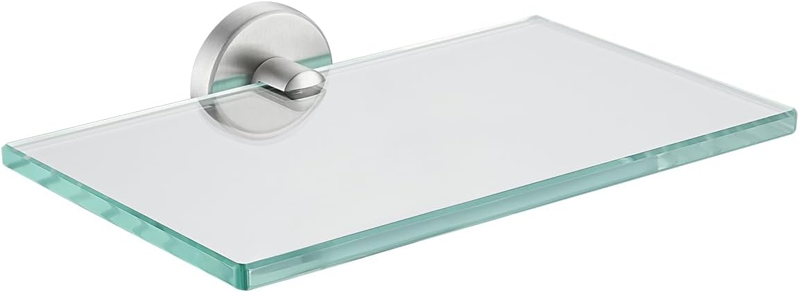 Estante cristal baño 8x5pulg acero inox 304 cepillado