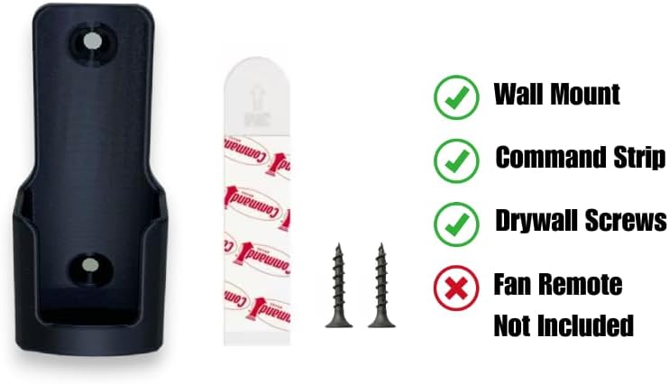 Soporte pared ventilador techo universal negro
