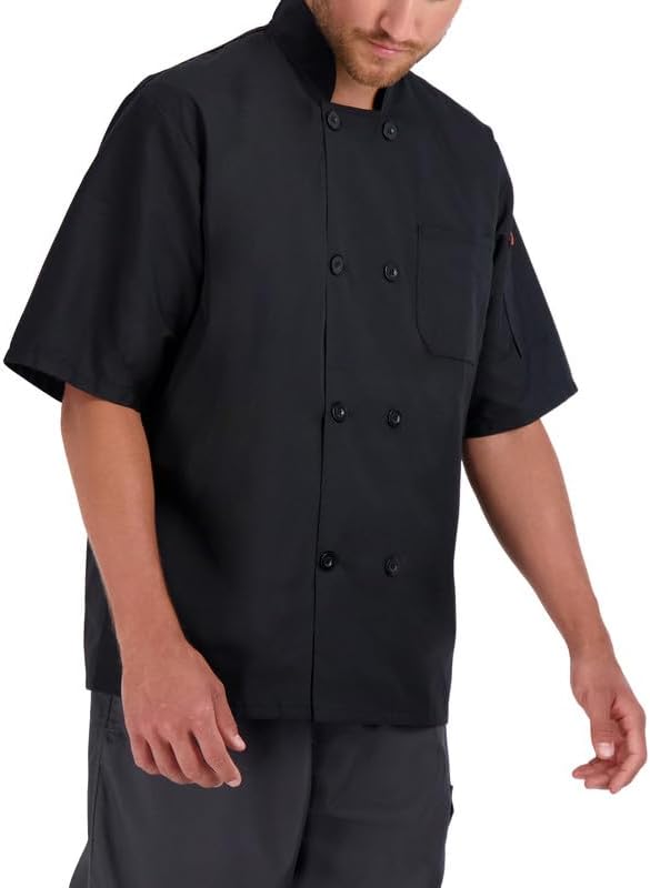 Abrigo Chef Hombre de Algodón con Capucha y Bolsillos