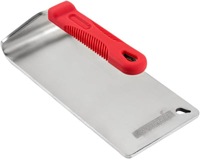 Prensa carne acero inox 8.5x4.3pulg mango silicona