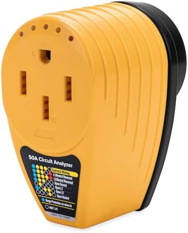 Analizador circuitos 50A para camper con proteccion