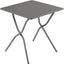 Mesa decorativa acero titanio plegable patios terrazas
