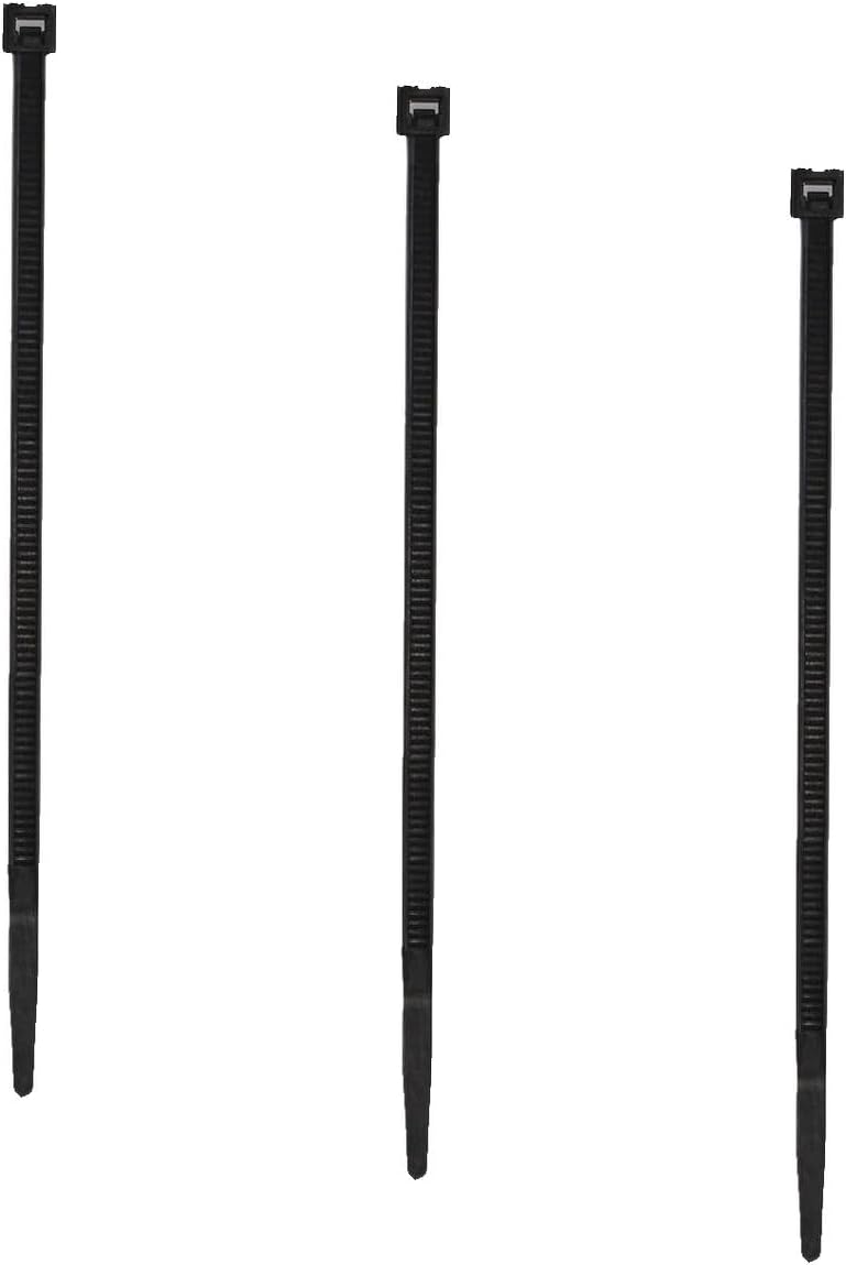 Bridas nailon para cables negro UV 4pulg 18lb set 3