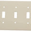 Placa pared interruptor palanca 5 segmentos termoplástico