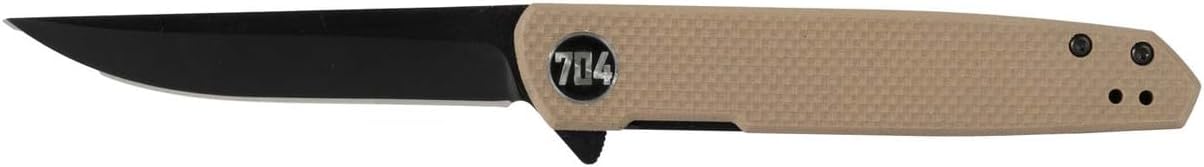 Cuchillo EDC Sliver hoja D2 ultra-delgada Flat Dark Earth