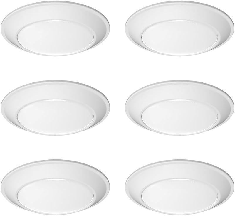 Lámpara disco cónico 6" 3000K blanco set 6