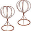 2 Soportes Metal Modernos para Sombrero Color Oro Rosa