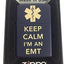 Encendedor personalizado Keep Calm EMT Shield Azul Mate