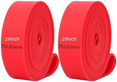 Tiras revestimiento llanta bicicleta rojo protección tubos