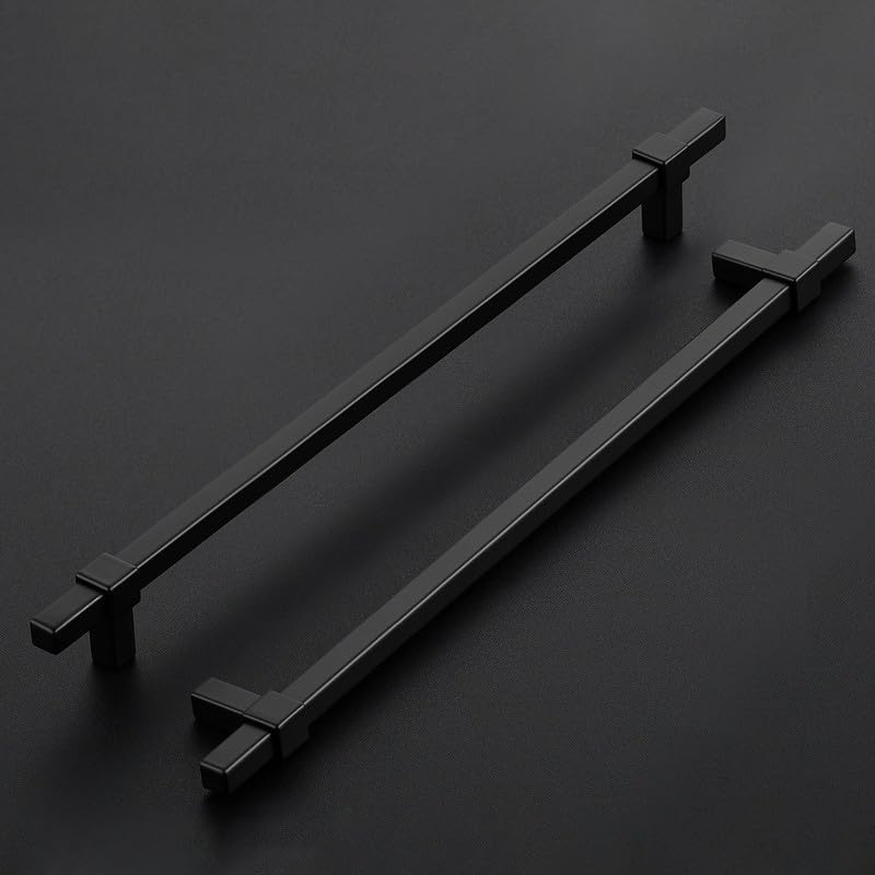 20 Manijas Negro Mate para Gabinetes 10"