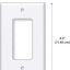 Placa interruptor luz decorativa naranja sólido