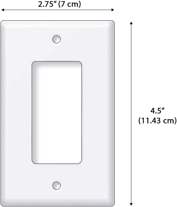 Placa interruptor luz decorativa naranja sólido