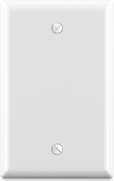 Placa pared blanco 1 gang 4.88x3.13 termoplástico