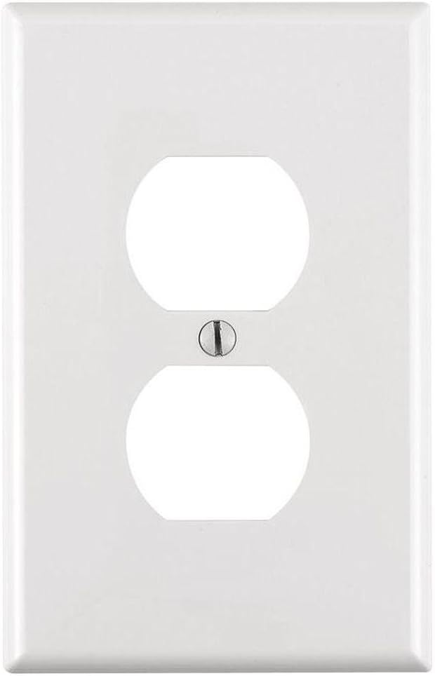 Placa pared dúplex 1 banda soporte dispositivo 10 pzas