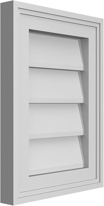 Ventana Gable PVC 12x16" con Marco 2x1.5"