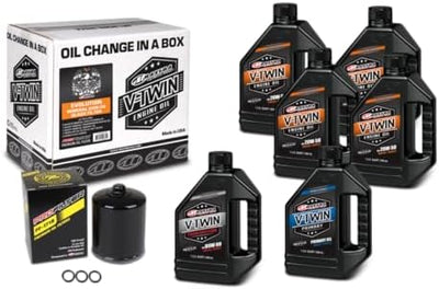 Kit cambio aceite mineral V-Twin filtro negro