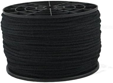 Cuerda amarre algodón negro 1/8pulg 600ft reforzada