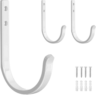 Pack 2 Ganchos Metal Capacidad 22lb Para Baño Armario