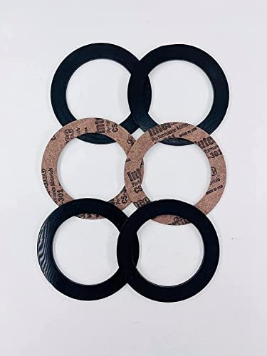 Set 3 juntas retorno piscina negro/bronceado